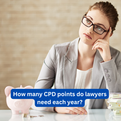 How many CPD points do lawyers need each year?